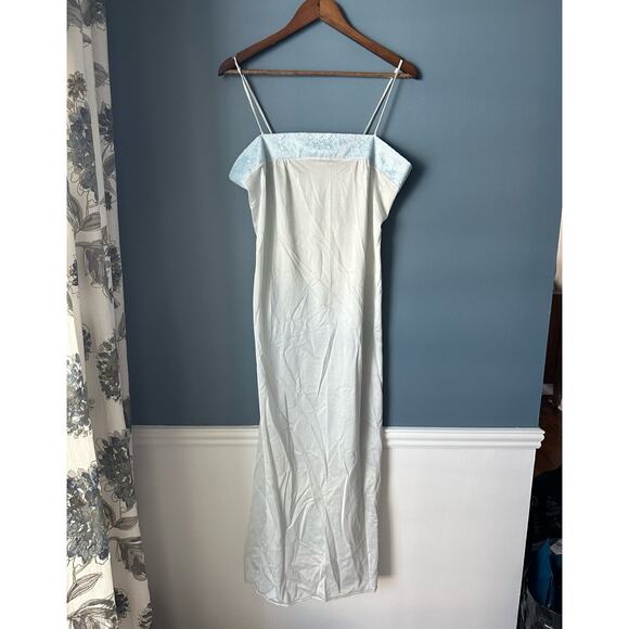 Vintage Other - Vintage ice blue long slip nightgown
